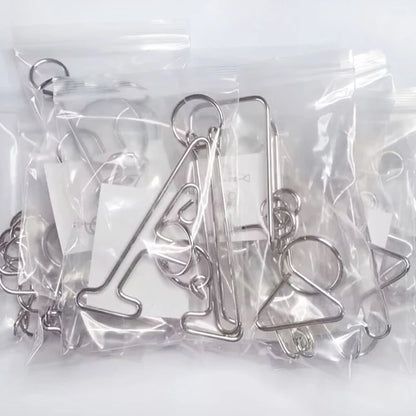 DraadKunst IQ Metaaldraad Puzzel - Uitdagend 3D Ontwirkelbaar Ontwerp