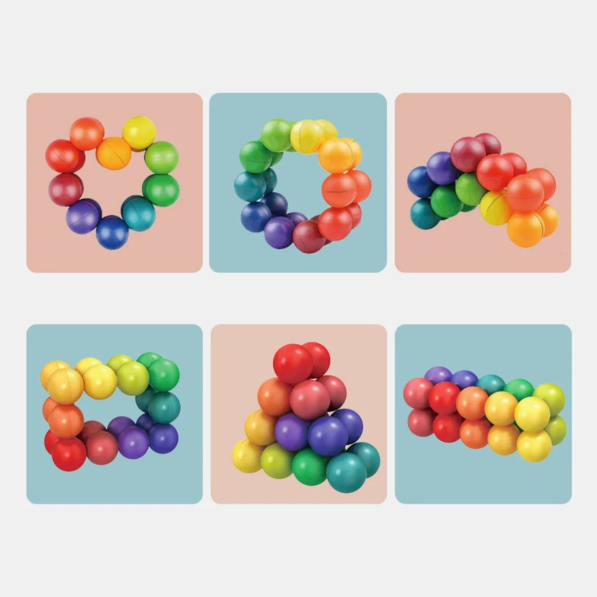 SenseLab Fidget Speelballen - 3D Draaiende Educatieve Stressverlichter