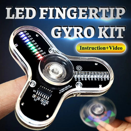 UICPAL DIY Fidget Top Kit - Ingebouwd LED-Licht Hands-on Leren