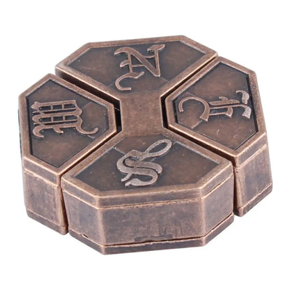 Luban Lock Puzzel - 3D Metaalontwerp Daagt Denkers Uit