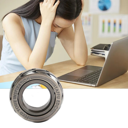 Ratelwiel Fidget Ring Schuifring - Discreet Ontspanning Met Magnetische Feedback - Fidgetmania