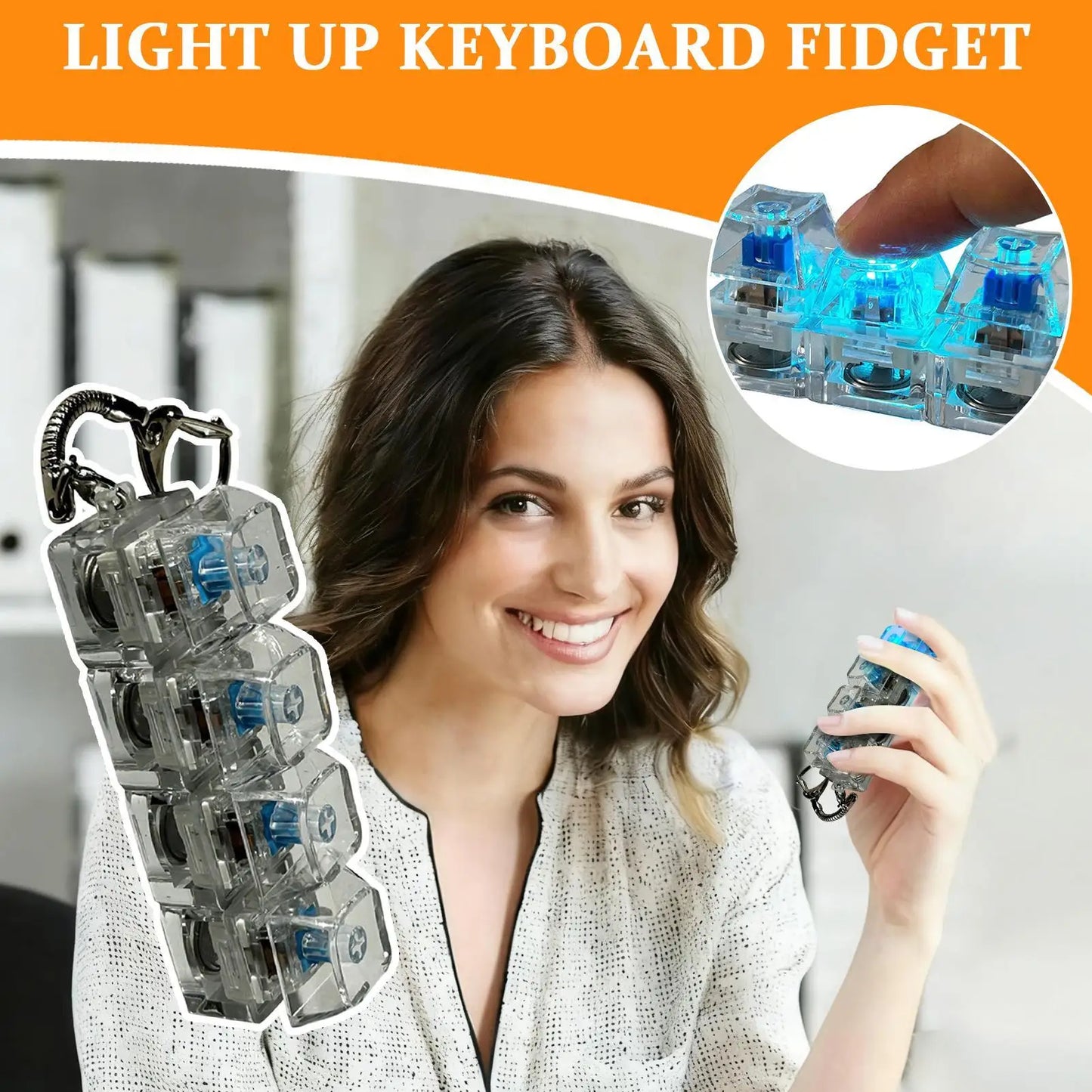 KeyZen Keyboard Clicker Crystal Acrylic Edition