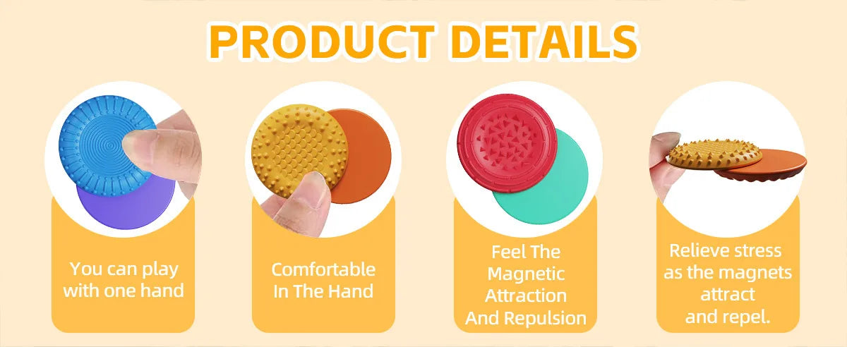 CalmTech Magnetic Fidget Toys Soft Silicone Elite