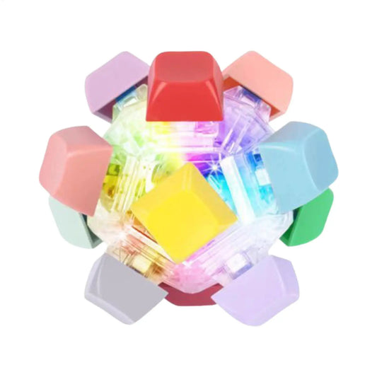 NovaTech Toetsenbord Fidget Speelgoed - Lichtgevende 12 Kleuren Voor Focus