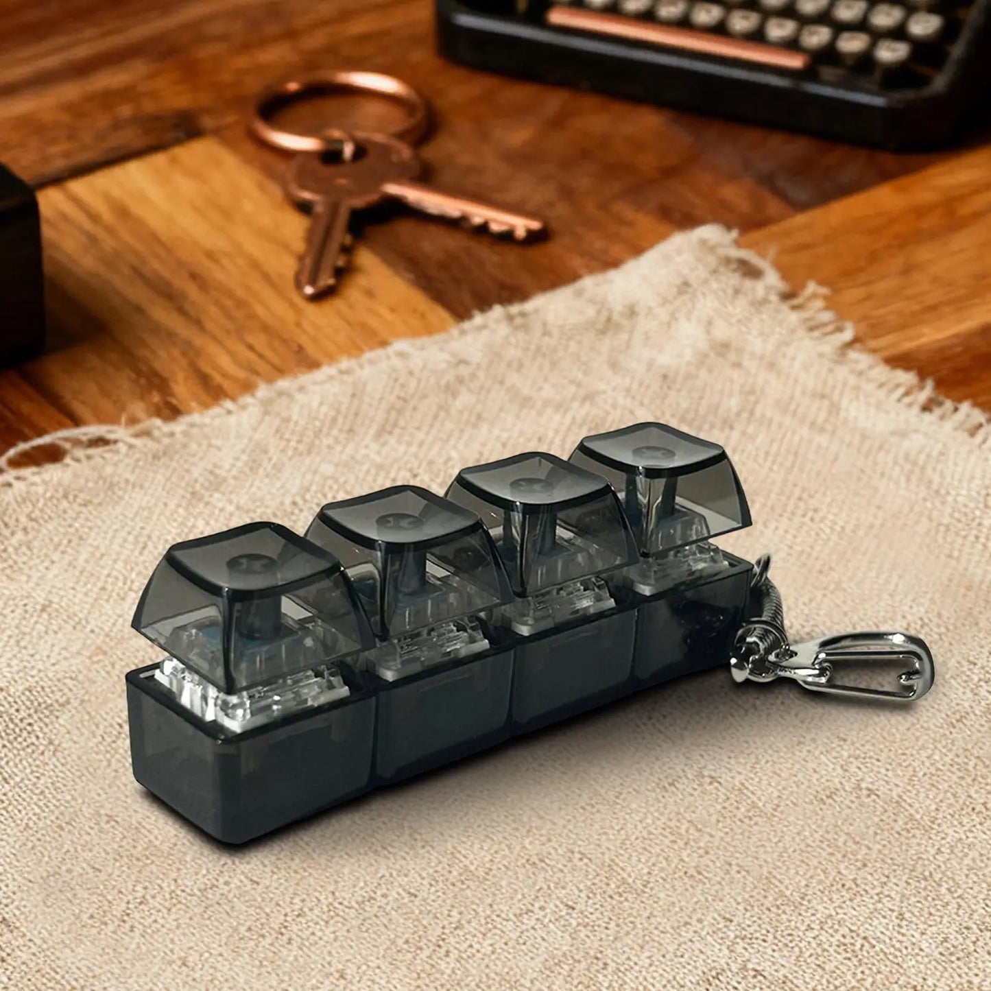 Backlit RGB Fidget Keyboard Keychain Elite Edition