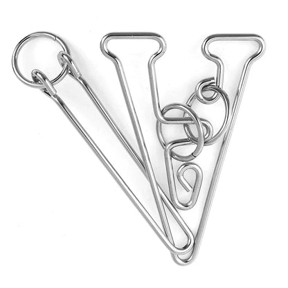 DraadKunst IQ Metaaldraad Puzzel - Uitdagend 3D Ontwirkelbaar Ontwerp