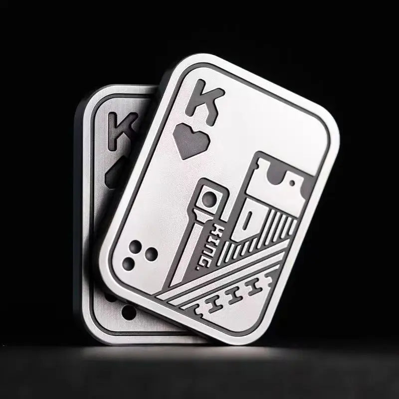 KK AA Fidget Slider - Compacte Metalen Schedel Voor Focus - Fidgetmania