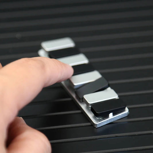 Piano Toetsen 8 Knoppen Fidget Clicker - Draagbaar Aluminiumlegering