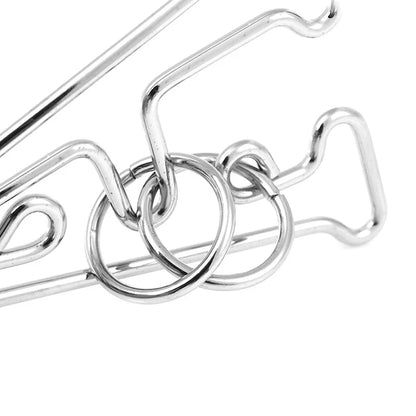 DraadKunst IQ Metaaldraad Puzzel - Uitdagend 3D Ontwirkelbaar Ontwerp