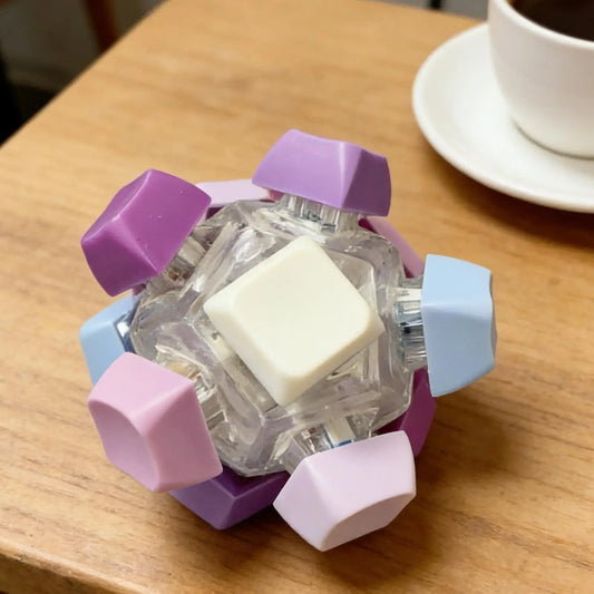 NovaTech Toetsenbord Fidget Speelgoed - Lichtgevende 12 Kleuren Voor Focus