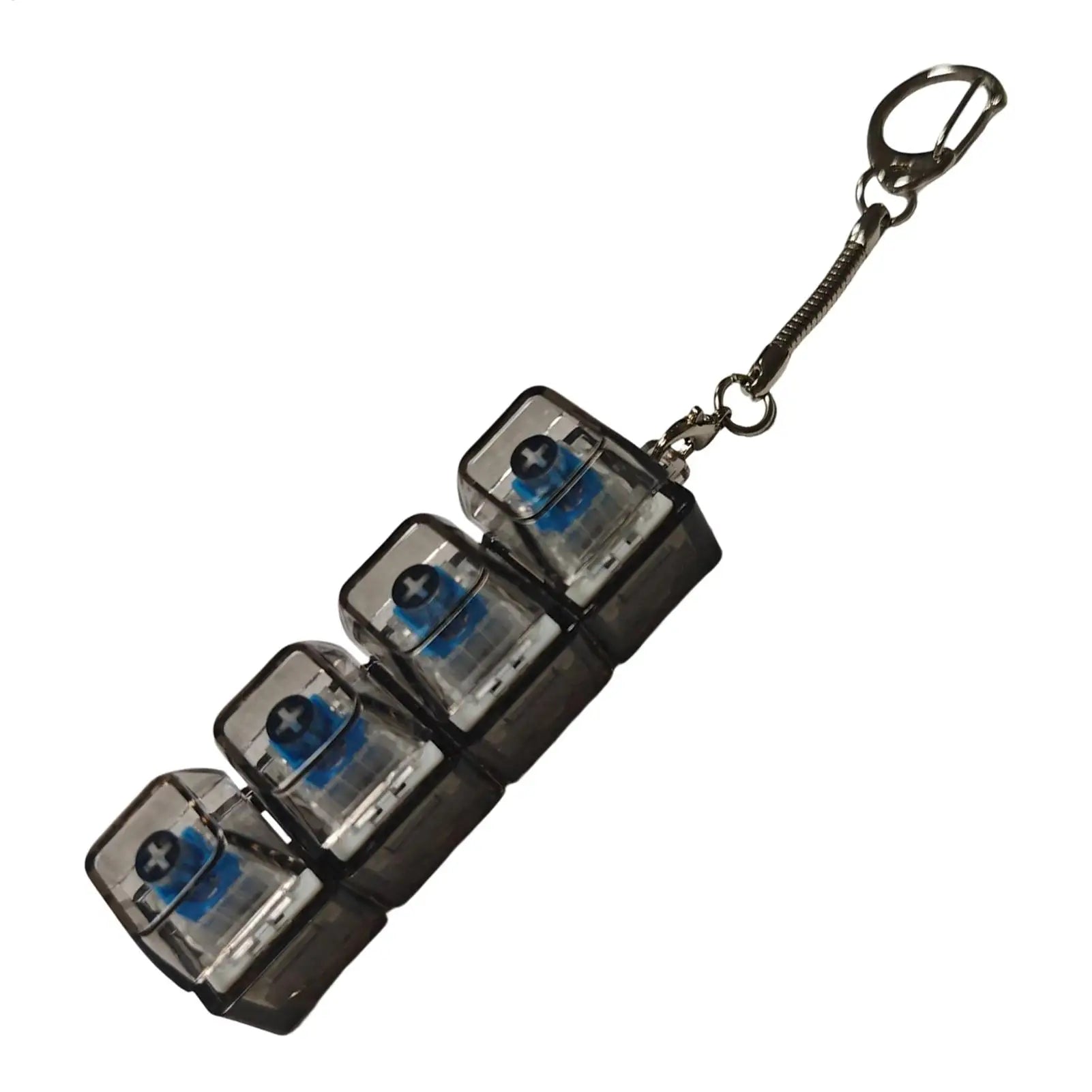 Backlit RGB Fidget Keyboard Keychain Elite Edition