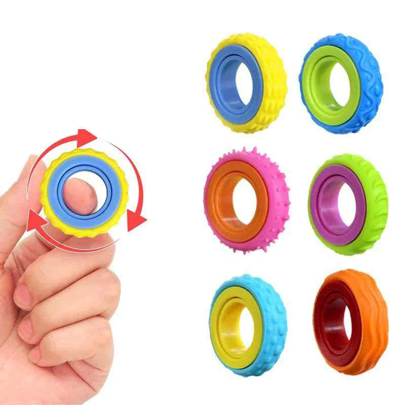 Muddy Puddles Rotating Fidget Ring Set Signature Collection