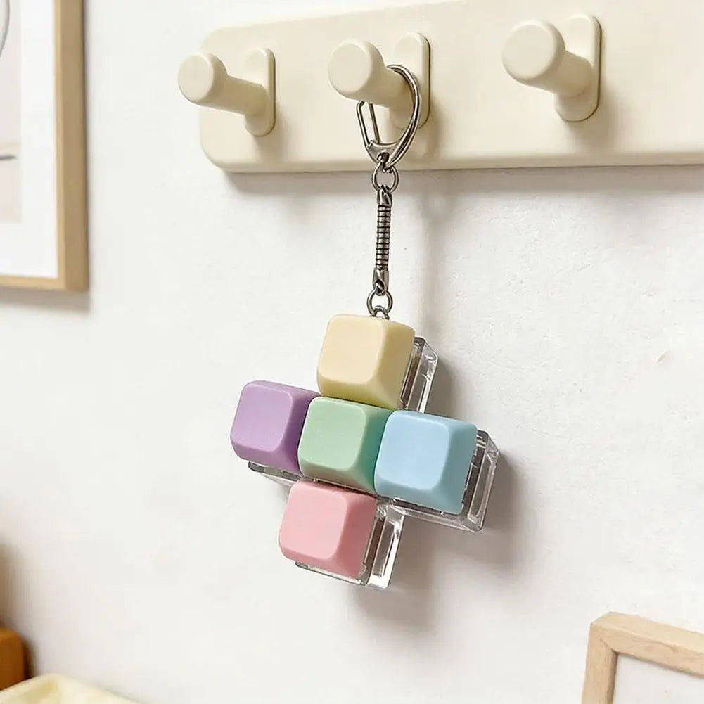 1 4 5 9 Knop Fidget Sleutelhanger - Crisp Klikgeluid