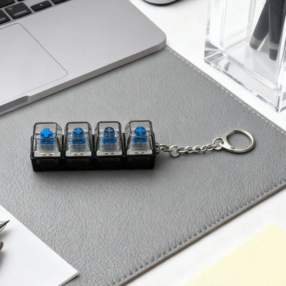 Backlit RGB Fidget Keyboard Keychain Elite Edition