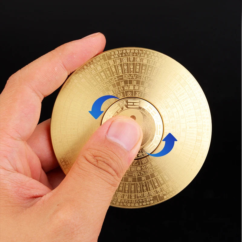 Muddy Puddles Tai Chi Fidget Spinner - Kalmerend Met Goud Metaal Voor ADHD