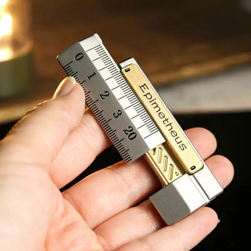 EDC Stainless Steel Ruler Slider Fidget Limited Edition