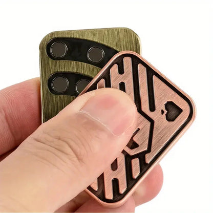 KK AA Fidget Slider - Compacte Metalen Schedel Voor Focus - Fidgetmania
