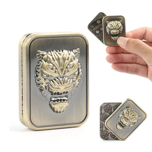 Tijgerkop Metaal Haptische Slider Edc - Snelle Stressontlasting