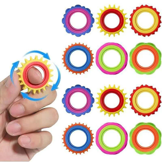 Muddy Puddles Draaiende Fidget Ringen Set - Sensorische Stressverlichting