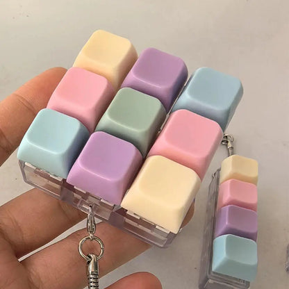 1 4 5 9 Knop Fidget Sleutelhanger - Crisp Klikgeluid