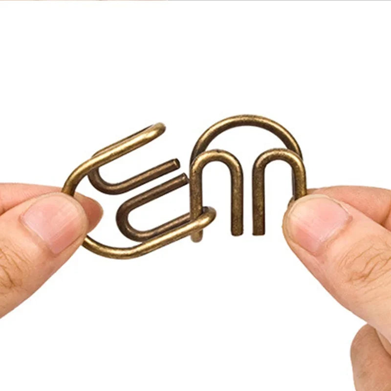 NovaMind 8-Delige Metaal Draadpuzzel Set - Verbetert Focus Voor Volwassenen