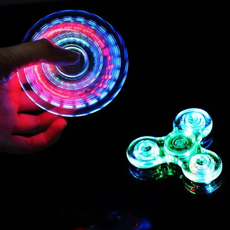 XMSJ LED Glow Fidget Spinner - Premium Illuminated Stress Relief | Fid