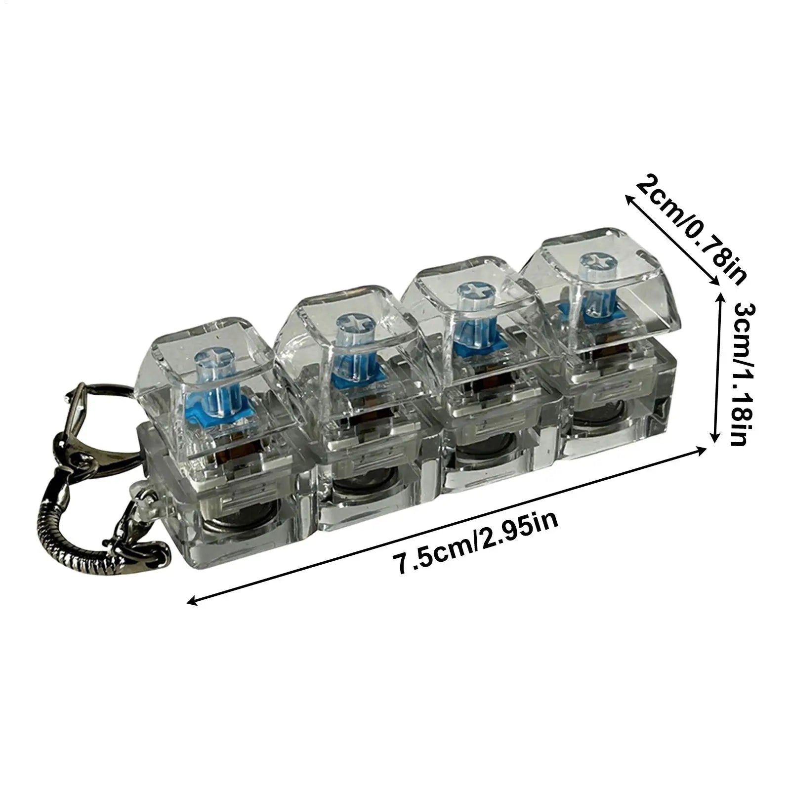 KeyZen Keyboard Clicker Crystal Acrylic Edition