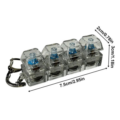 KeyZen Keyboard Clicker Crystal Acrylic Edition