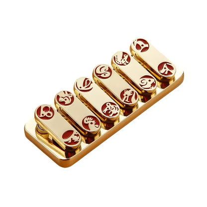 GeenMerk Magnetische Slider Metaal Fidget Push Card Mini - Stressverlichting