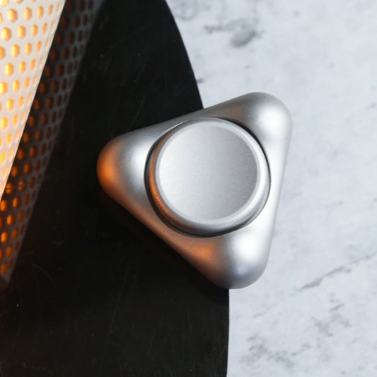 StaalSpin 3-Punt Gyro Rotator Roestvrij Staal Fidget - Stille Rotatie