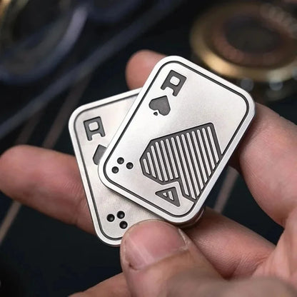 KK AA Fidget Slider - Compacte Metalen Schedel Voor Focus - Fidgetmania