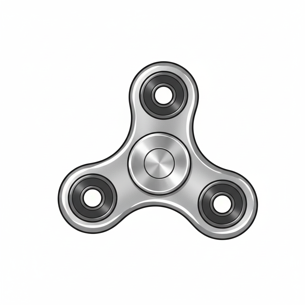 KK AA Fidget Slider - Compacte Metalen Schedel Voor Focus - Fidgetmania