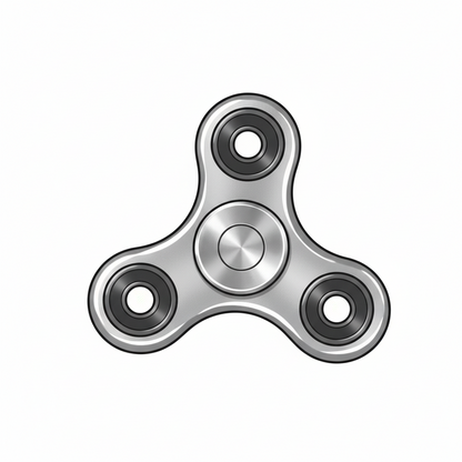 KK AA Fidget Slider - Compacte Metalen Schedel Voor Focus - Fidgetmania