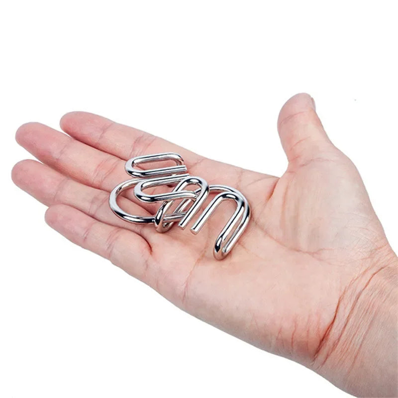 OLOEY 8-Delige Metalen Montessori Draadpuzzel Set - Cognitie Versterkt