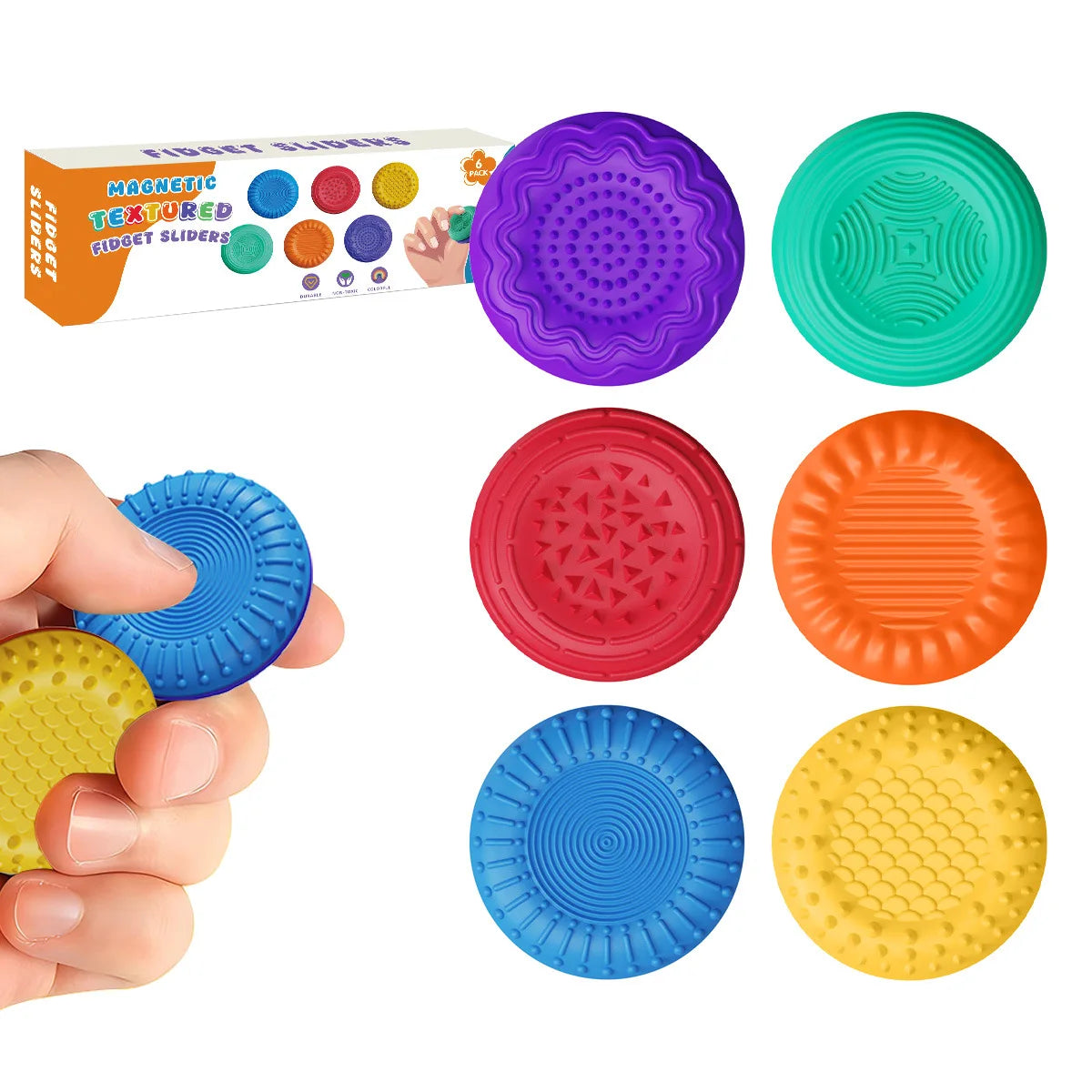 CalmTech Magnetic Fidget Toys Soft Silicone Elite