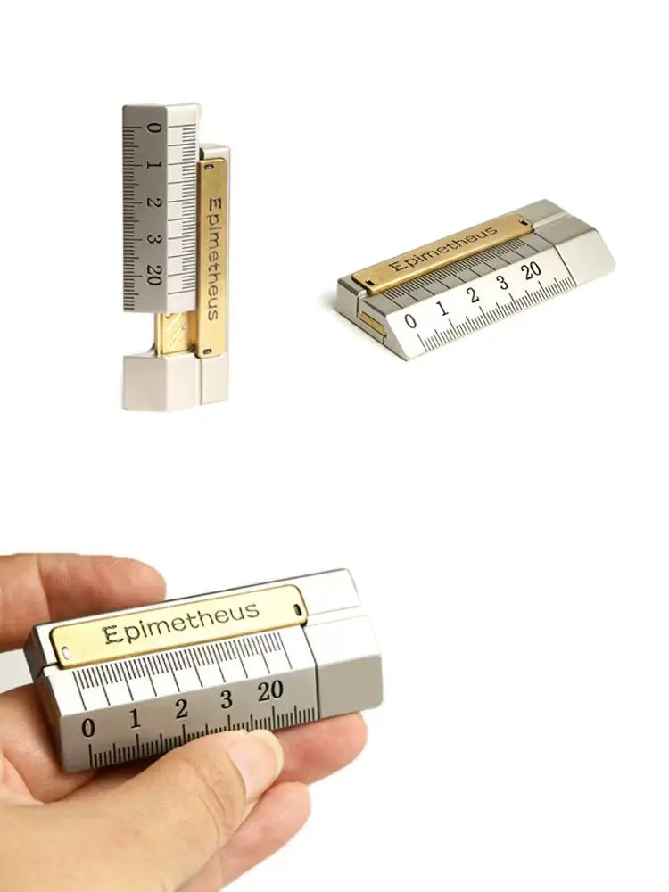 EDC Stainless Steel Ruler Slider Fidget Limited Edition