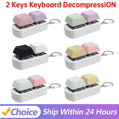 Shunmaii 2-Button Keyboard Fidget Zinc Alloy Limited