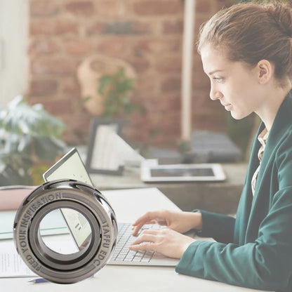Ratelwiel Fidget Ring Schuifring - Discreet Ontspanning Met Magnetische Feedback - Fidgetmania