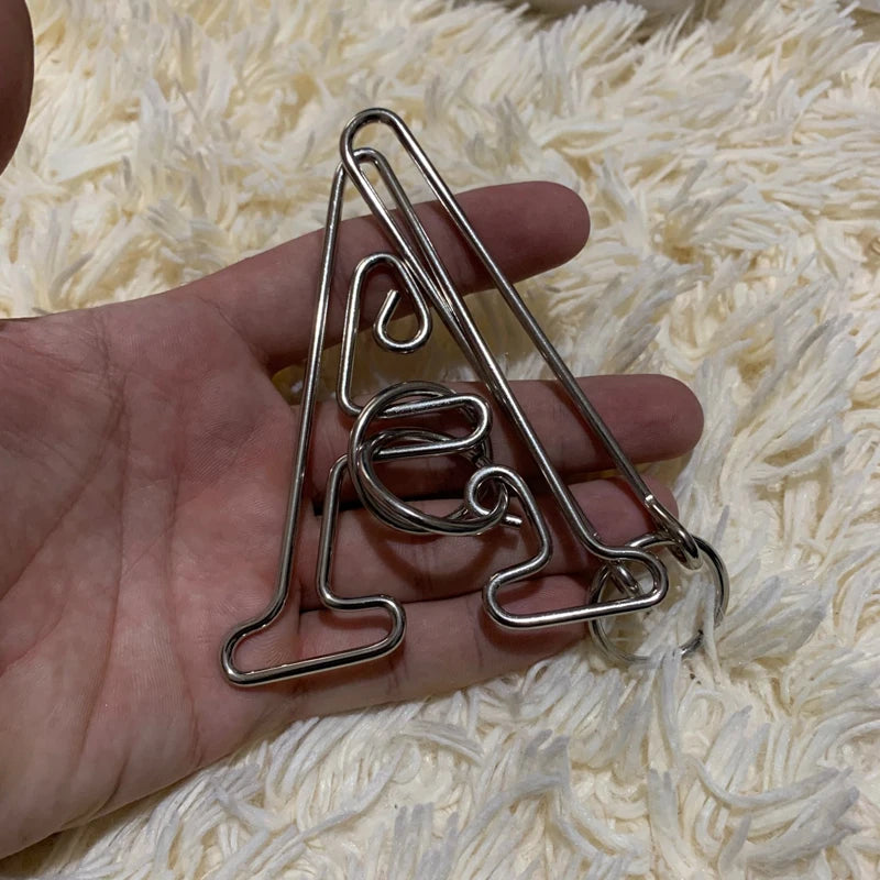 DraadKunst IQ Metaaldraad Puzzel - Uitdagend 3D Ontwirkelbaar Ontwerp