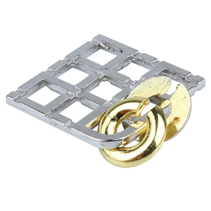 Luban Lock Puzzel - 3D Metaalontwerp Daagt Denkers Uit