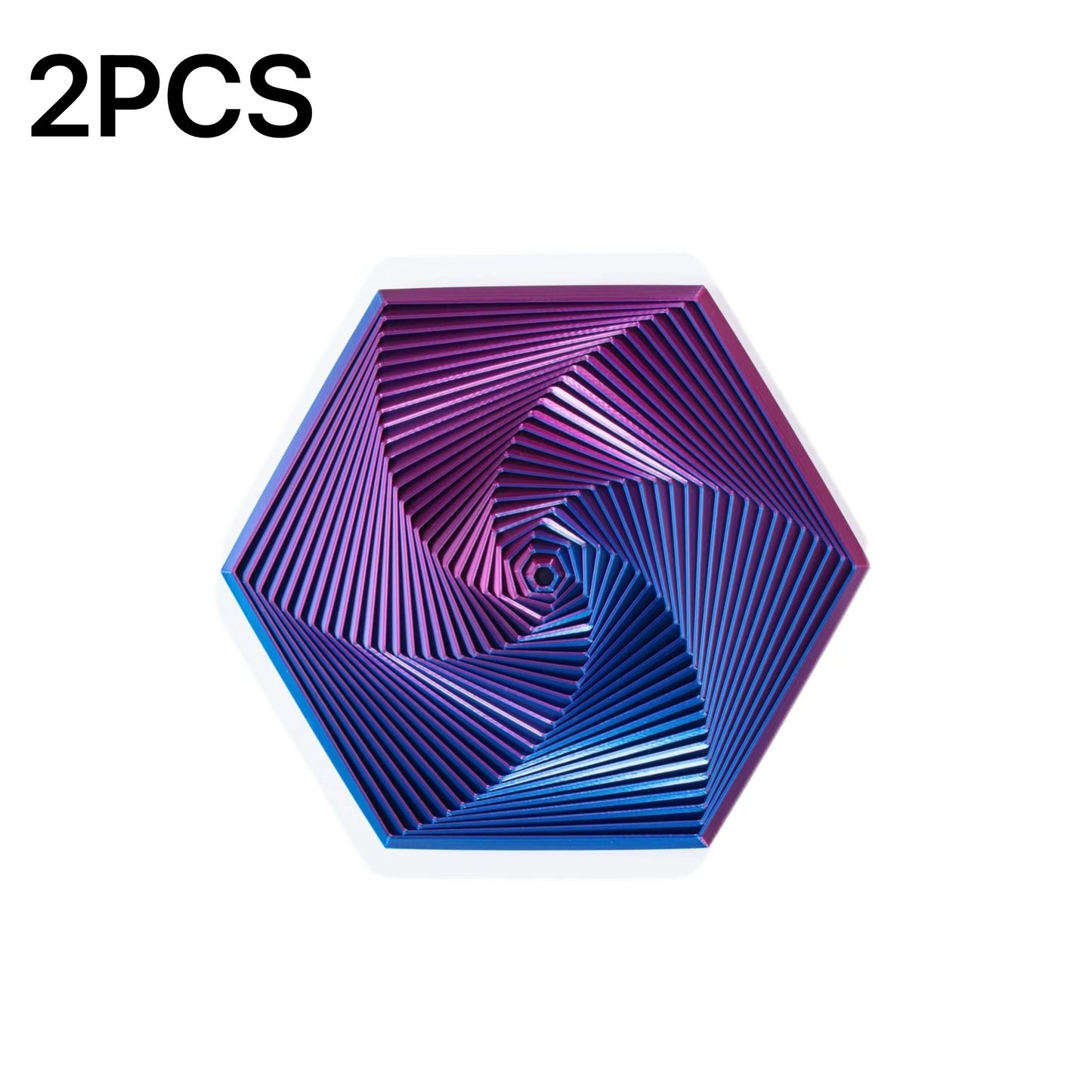 Fractal Fidget Hexagon Spiral Gear Fractal Collection Elite