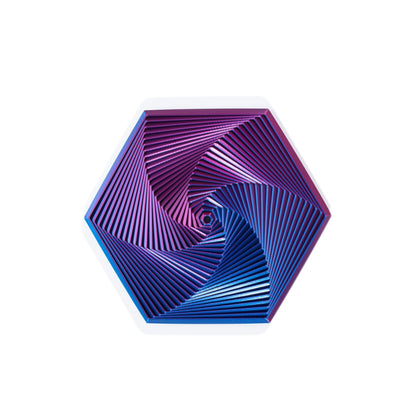 Fractal Fidget Hexagon Spiral Gear Fractal Collection Elite