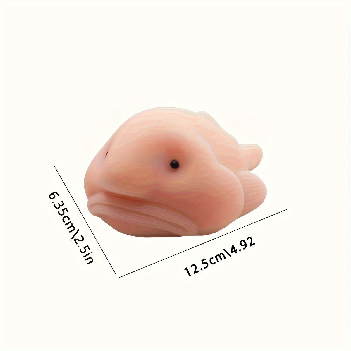 Blobfish Atelier Knijpvis Met TPR-Lichaam - Zachte Knijpvorm Voor Stressverlichting
