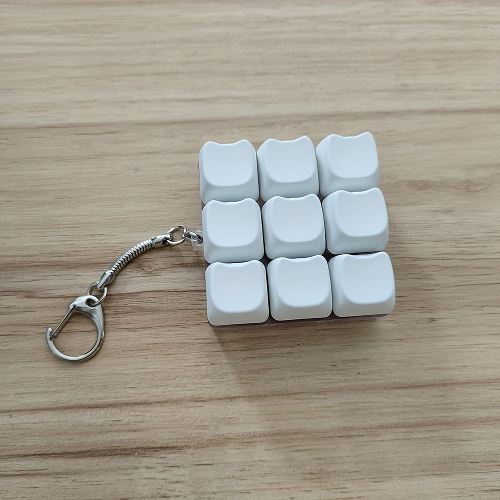 EG Keycap Pop Fidget Sleutelhanger - Draagbaar Push Bubble Voor Focus
