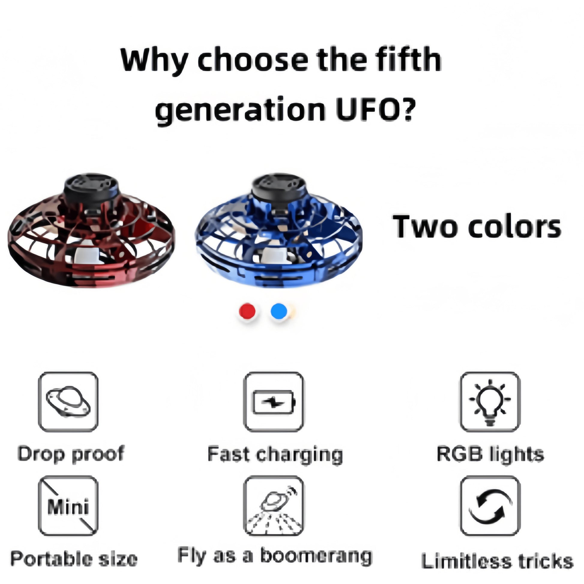 SkyNova Handheld Mini Drone UFO Light Ball Collection Elite