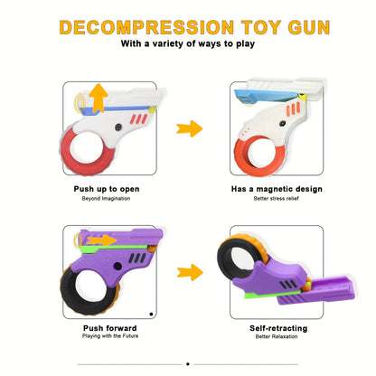 MindEase Fidget Slider 3D Geprint - Vier Modi Voor Stressverlichting Voor Autisme