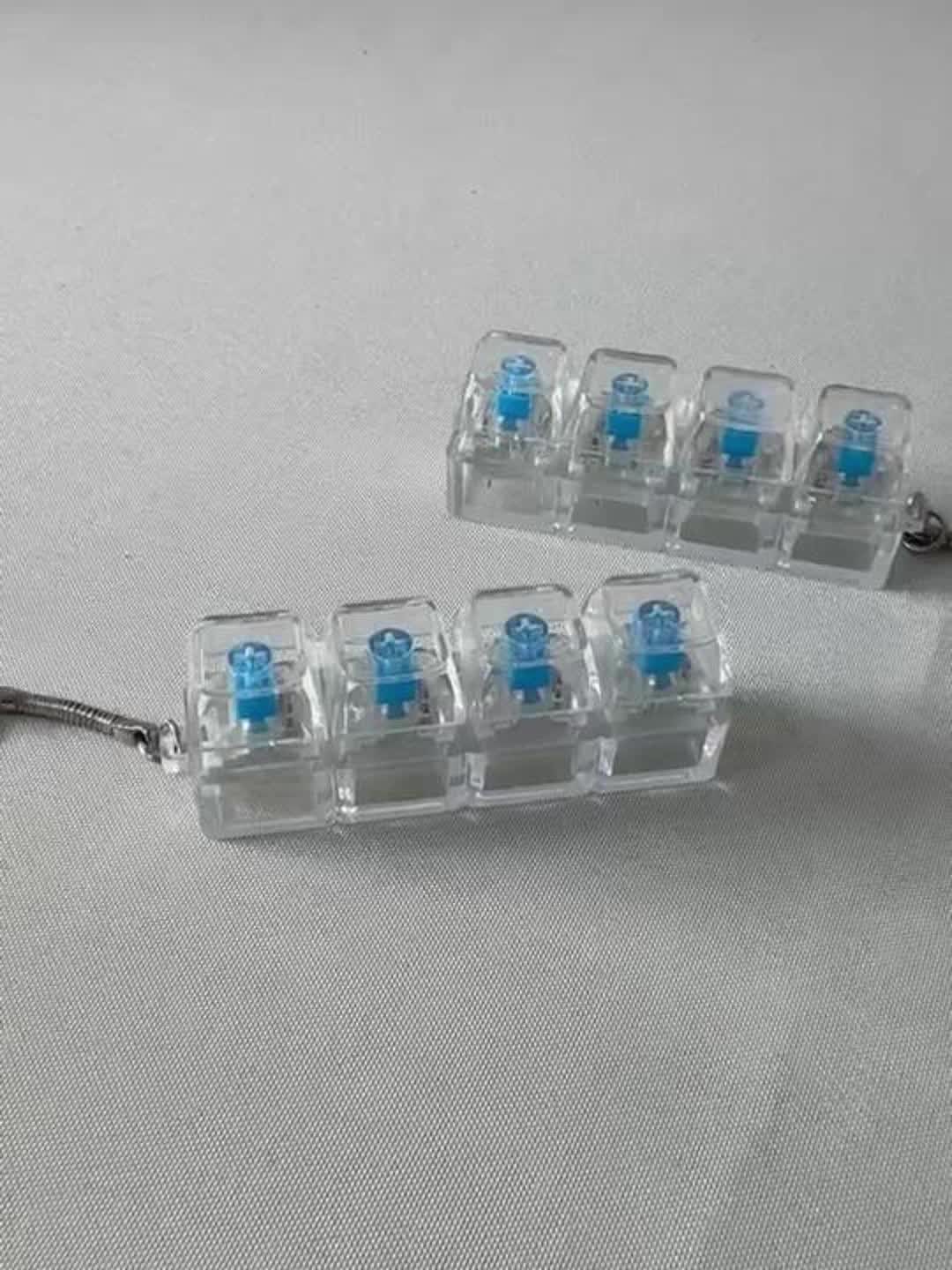 Gizze Four Key Keyboard Fidget Keychain Limited Edition