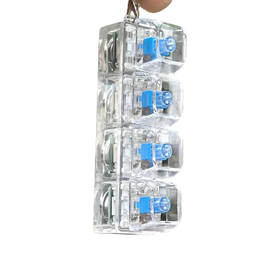 Gizze Vier-Toets Toetsenbord Fidget Sleutelhanger - Stressverlichting Onderweg