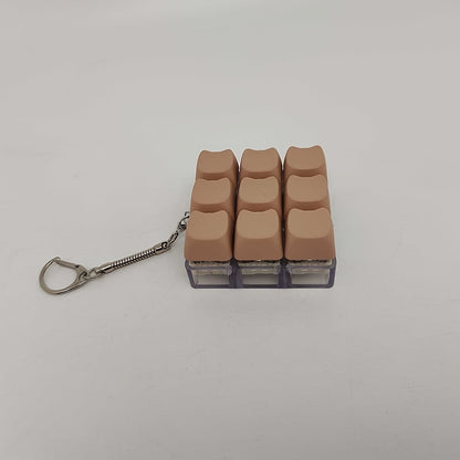 EG Keycap Pop Fidget Sleutelhanger - Draagbaar Push Bubble Voor Focus