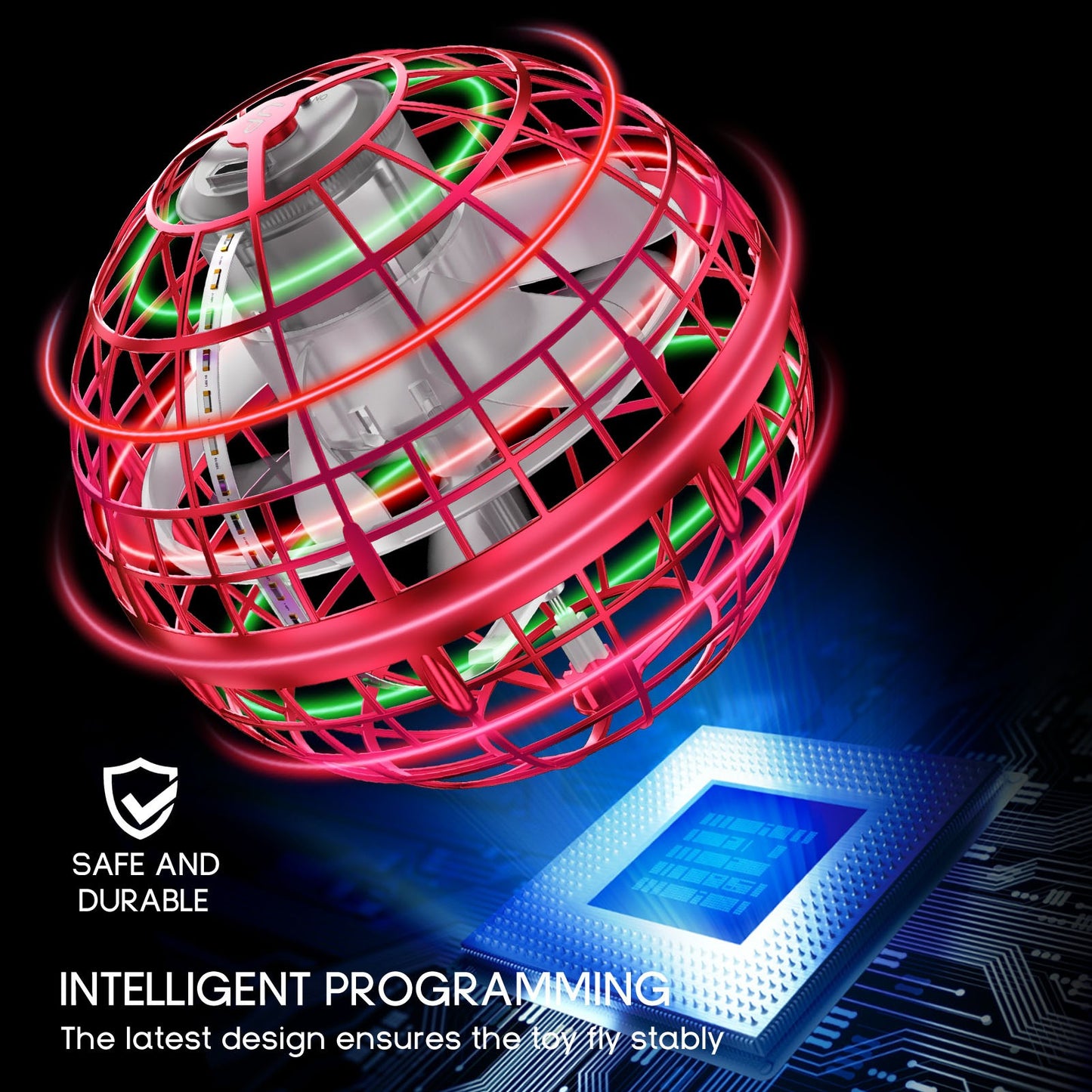 Tikduck Flying Orb Drone With AI Gyro Chip Elite